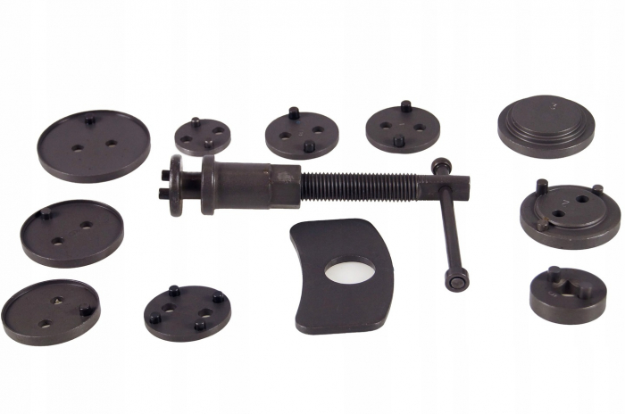 Set trusa presa piston etrier frana 12 piese schimb placute frana, impins pistoane (13100) [2]