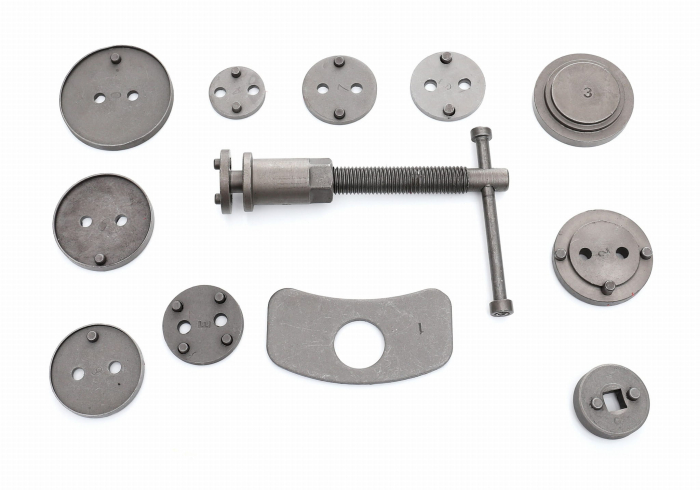 Set trusa presa piston etrier frana 12 piese schimb placute frana, impins pistoane (KD10214) [5]