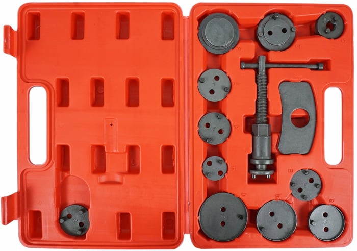 Set trusa presa piston etrier frana 13 piese schimb placute frana, impins pistoane (V86200) [2]