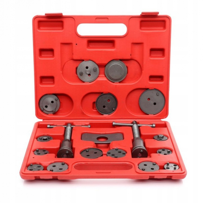Set trusa presa piston etrier frana 18 piese schimb placute frana, impins pistoane (KD10215) [1]