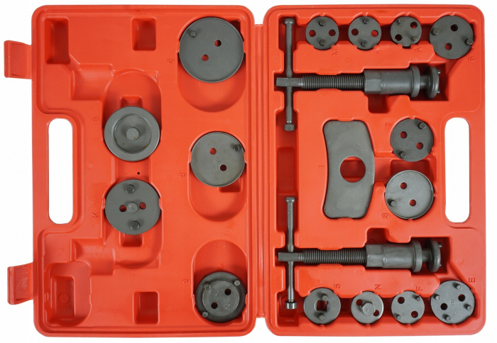 Set trusa presa piston etrier frana 18 piese schimb placute frana, impins pistoane (V86202) [3]