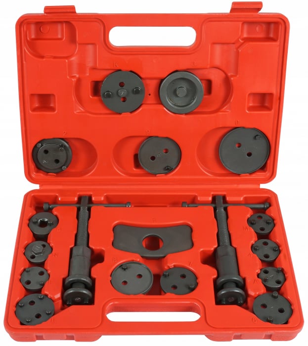 Set trusa presa piston etrier frana 18 piese schimb placute frana, impins pistoane (V86202) [2]