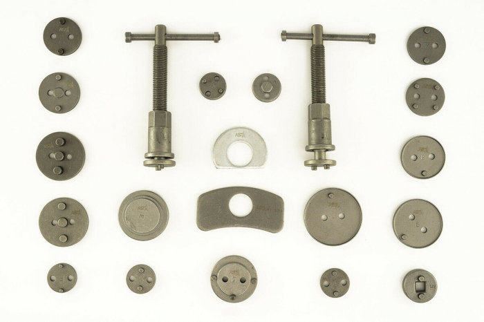 Set trusa presa piston etrier frana 21 piese schimb placute frana, impins pistoane (A-FL1010) [4]