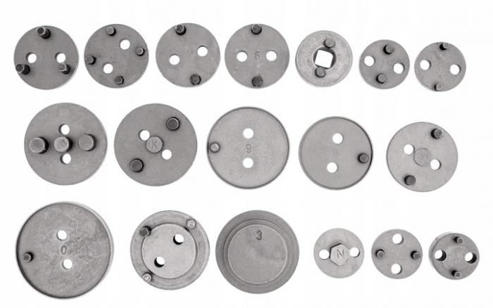 Set trusa presa piston etrier frana 22 piese schimb placute frana, impins pistoane (S10609) [8]