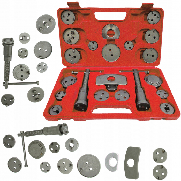 Set trusa presa piston etrier frana 22 piese schimb placute frana, impins pistoane (KD10784) [2]