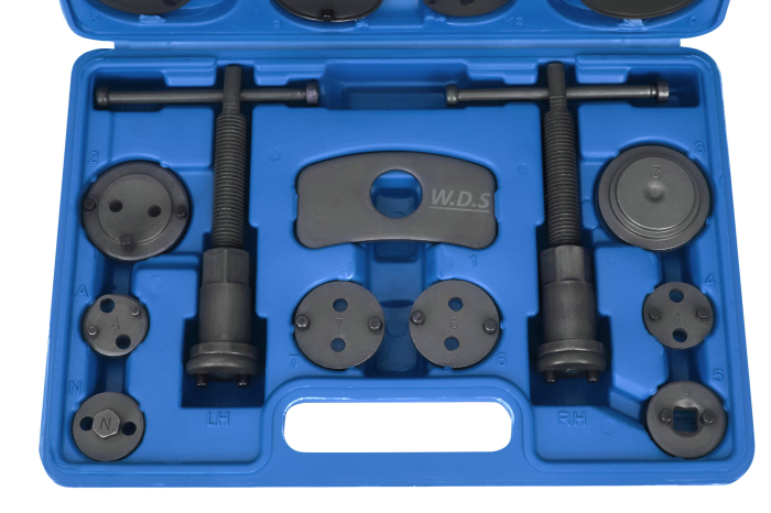Set trusa presa piston etrier frana 22 piese schimb placute frana, impins pistoane (WDS2210) [5]