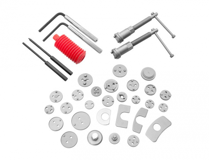 Set trusa presa piston etrier frana 35 piese schimb placute frana, impins pistoane (S10608) [2]