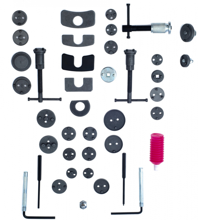 Set trusa presa piston etrier frana 41 piese schimb placute frana, impins pistoane (TA1374) [2]