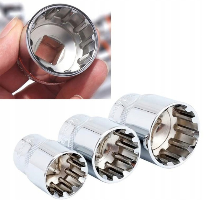 Set tubulare 1/2" scurte 8–36mm, 20 piese, lungime 37mm, otel CRV (SK-021-03-ST) [7]