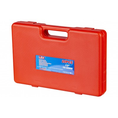 Set tubulare de impact 1/2 inch Cr-Mo, 20 piese, 10-38 mm (LXIS20E) [7]