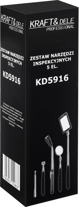 Set unelte inspectie mecanica 5 piese cu oglinda si magnet telescopic (KD5916) [16]
