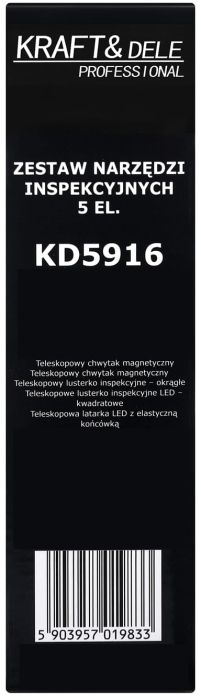Set unelte inspectie mecanica 5 piese cu oglinda si magnet telescopic (KD5916) [14]