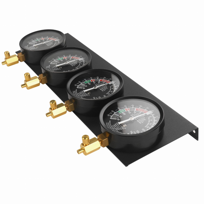 Set vacuometre pentru sincronizare carburatoare 4 manometre cu adaptoare (KD12537) [8]