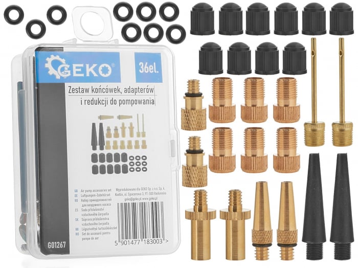 Set varfuri adaptoare si reductoare umflare anvelope 36piese (G01267) [1]
