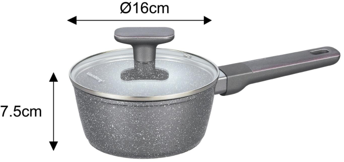 Set vase de gatit 12 piese cu invelis antiaderent 4 oale, 2 tigai, 4 capace si suporturi termorezistente (KB-7832) [4]