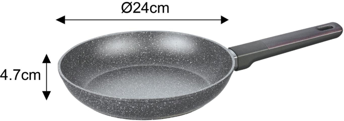 Set vase de gatit 12 piese cu invelis antiaderent 4 oale, 2 tigai, 4 capace si suporturi termorezistente (KB-7832) [2]