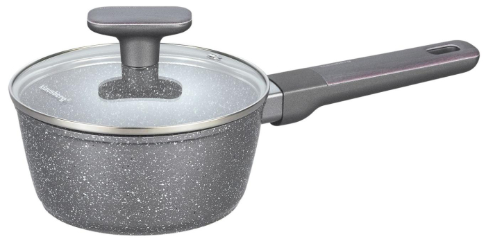 Set vase de gatit 12 piese cu invelis antiaderent 4 oale, 2 tigai, 4 capace si suporturi termorezistente (KB-7832) [5]