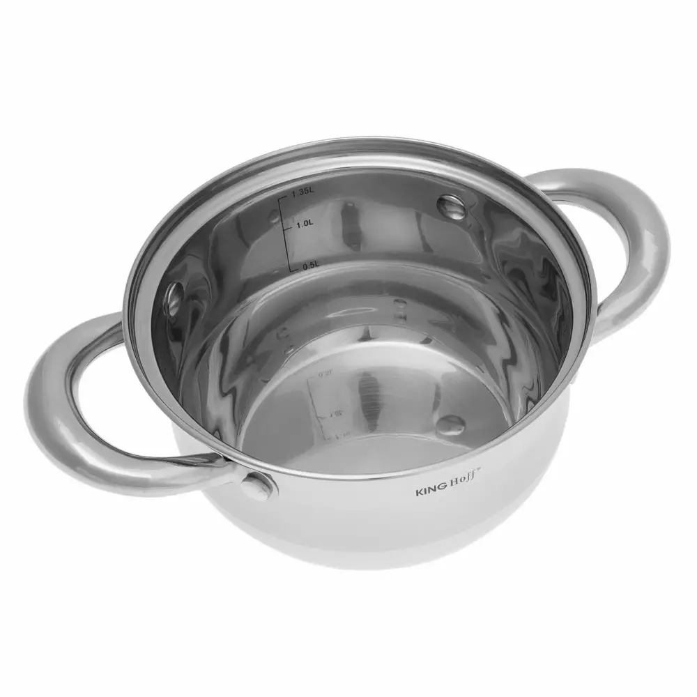 Set vase de gatit 12 piese, otel cu tigaie marmorata, 5 oale, 1 tigaie si 6 capace (KH-1098) [9]