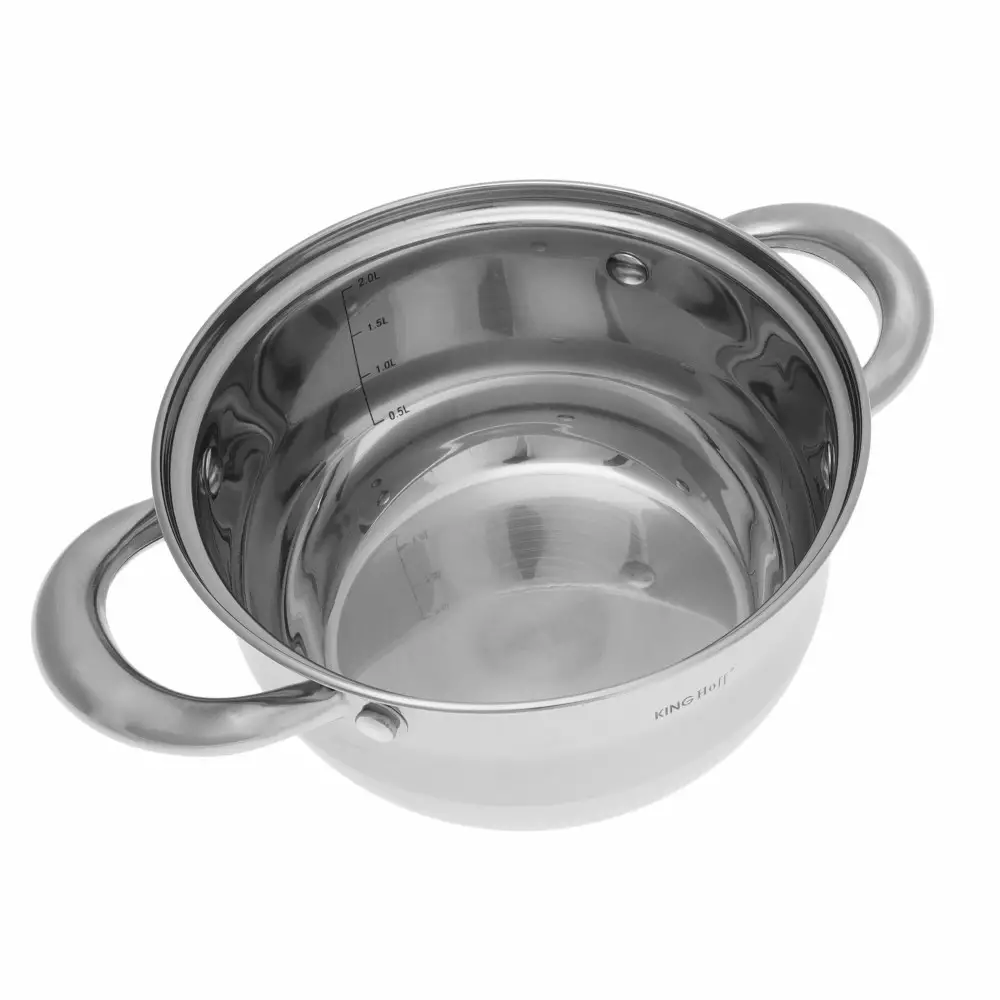 Set vase de gatit 12 piese, otel cu tigaie marmorata, 5 oale, 1 tigaie si 6 capace (KH-1098) [4]