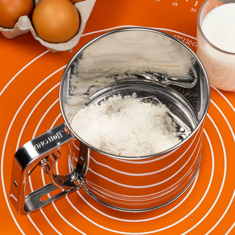 Sita pentru faina, otel inoxidabil, diametru 10 cm, capacitate 350g (KH-3101) [2]