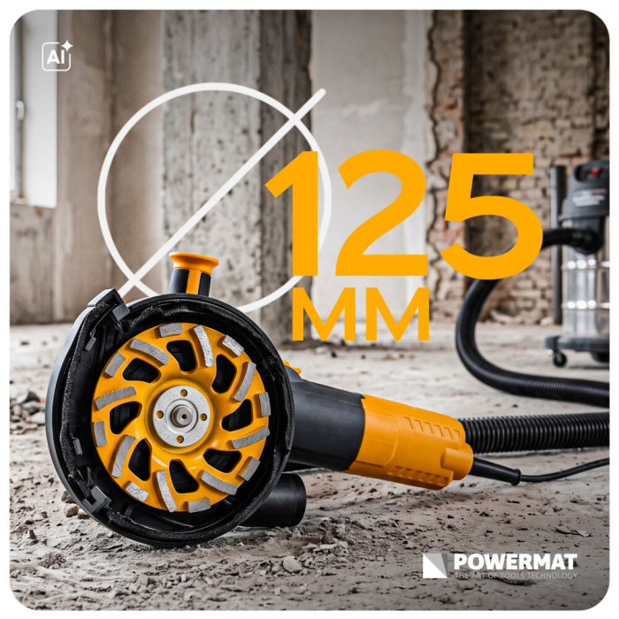 Slefuitor de beton 1400W cu disc 125 mm si reglare 2300-8000 rpm PM1668 (PM-SDB-1400T) [19]