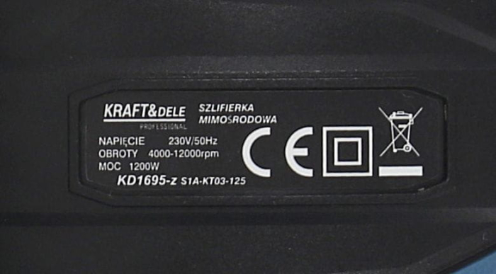 Slefuitor orbital 1200W viteza reglabila (KD1695-Z) [7]