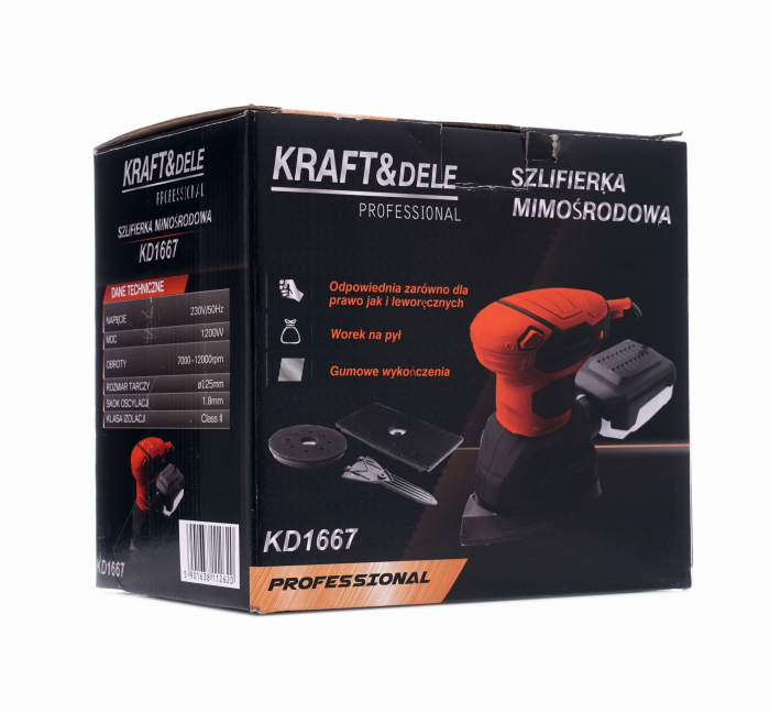 Slefuitor orbital excentric viteza reglabile 1200W (KD1667) [11]