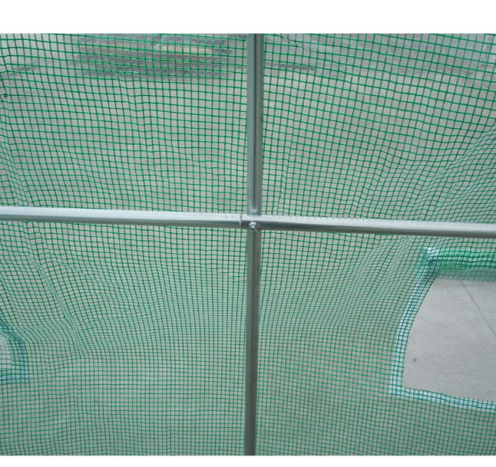 Solar gradina 200x200x200 cm folie PE 140 g mp UV 4 ferestre 1 usa structura otel galvanizat DISUZ12 (40TH442) [8]