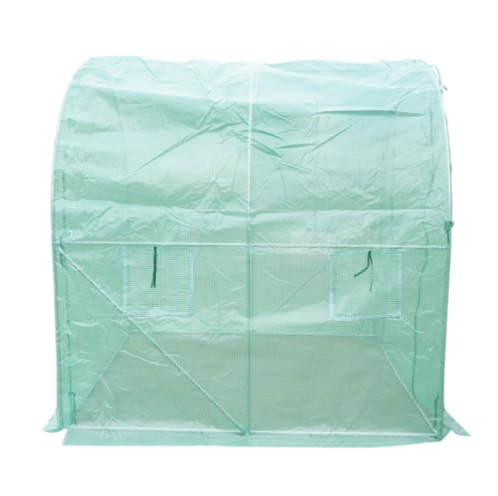 Solar gradina 200x200x200 cm folie PE 140 g mp UV 4 ferestre 1 usa structura otel galvanizat DISUZ12 (40TH442) [5]