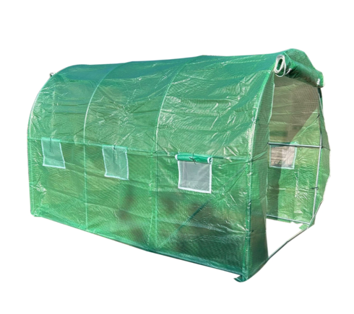 Solar gradina 300x200x200 cm cu sistem irigare folie PE 140 g mp UV 6 ferestre 2 usi DISUH90 (40TH318) [3]