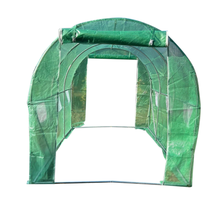 Solar gradina 400x300x200 cm cu sistem irigare folie PE 140 g mp UV 8 ferestre 2 usi DISUH91 (40TH319) [2]