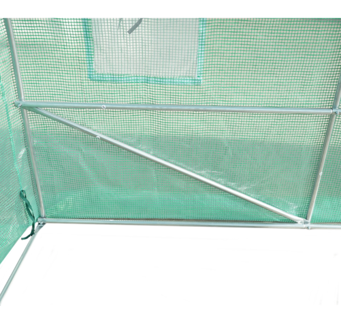 Solar gradina 400x300x200 cm folie PE 140 g mp UV 8 ferestre 1 usa structura otel galvanizat DISUZ14 (40TH444) [8]