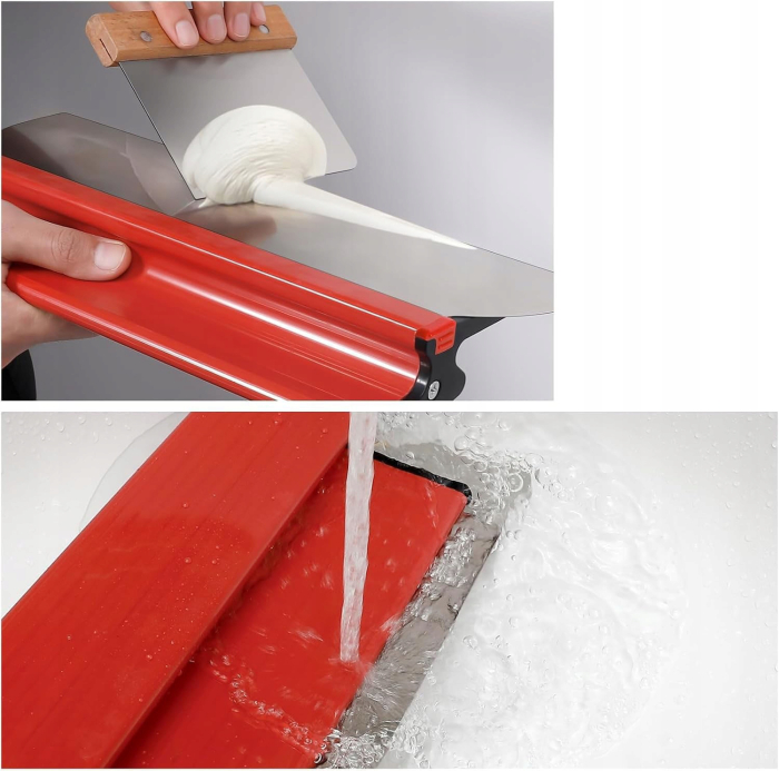 Spatula profesionala pentru glet 65cm cu lama inox 0.3mm, maner cu telescop 67–177cm si rola netezire (S12240) [8]