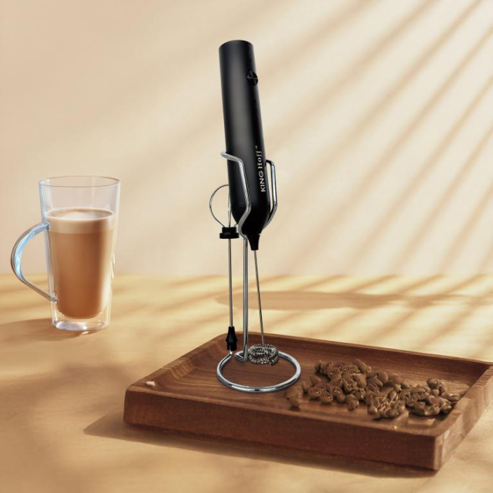 Spumator de lapte electric 3 viteze 2 varfuri cu suport USB-C (KH-2001) [8]