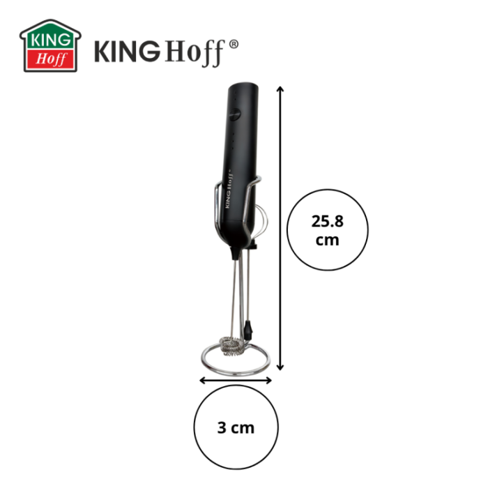 Spumator de lapte electric 3 viteze 2 varfuri cu suport USB-C (KH-2001) [12]