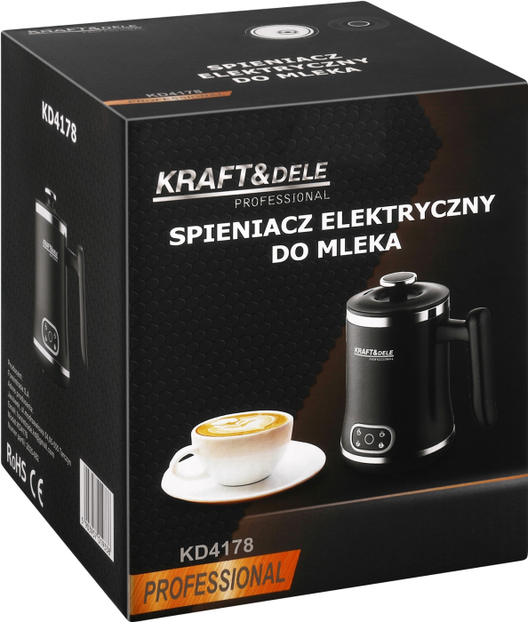 Spumator electric lapte 500W cu 4 moduri spumare calda rece si incalzire 300ml (KD4178) [12]