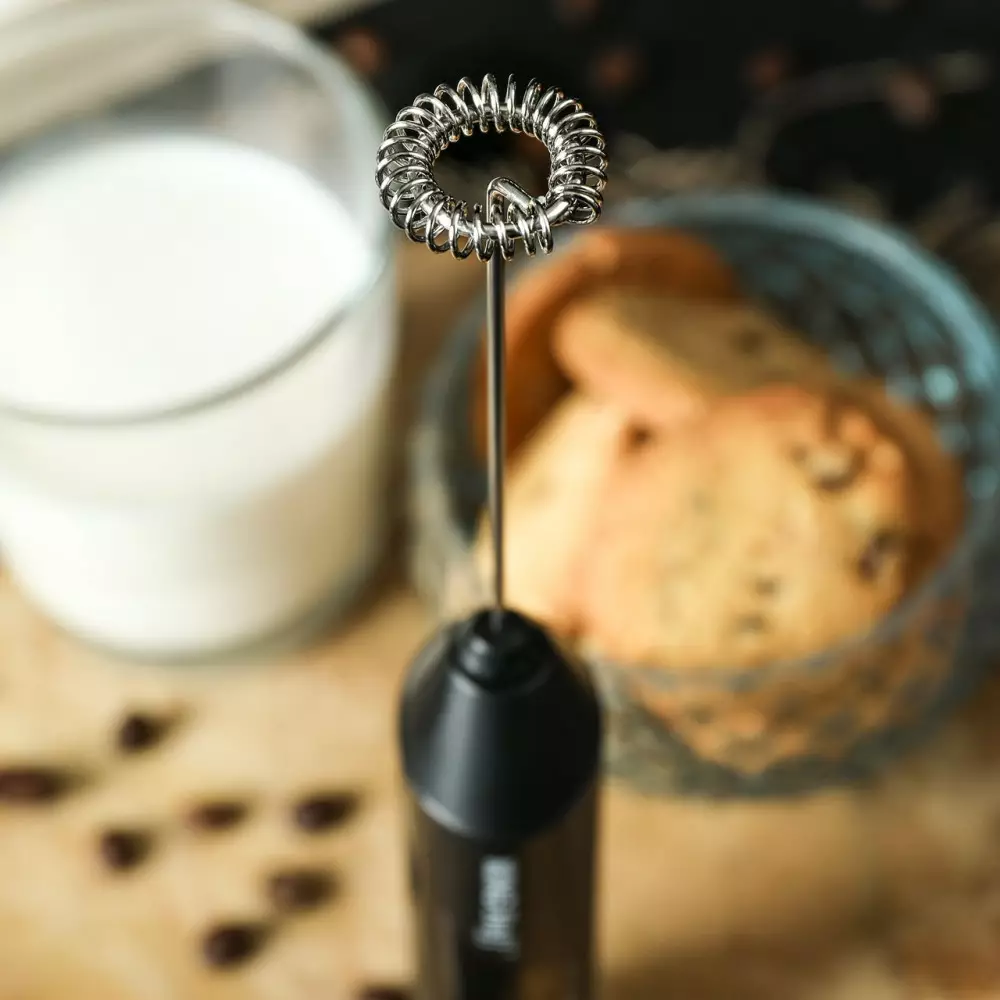 Spumator lapte electric, otel inoxidabil pe baterii (KH-1811) [4]