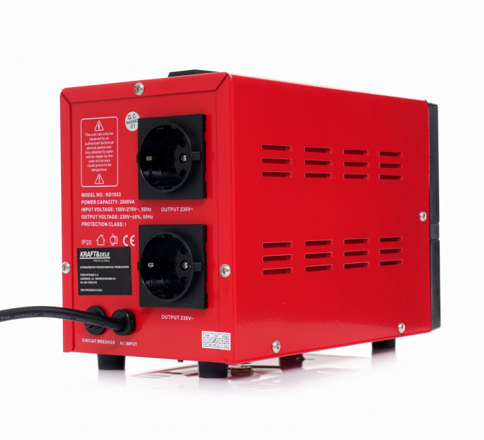 Stabilizator automat de tensiune AVR curent retea 220 230V 2000VA (KD1933) [4]
