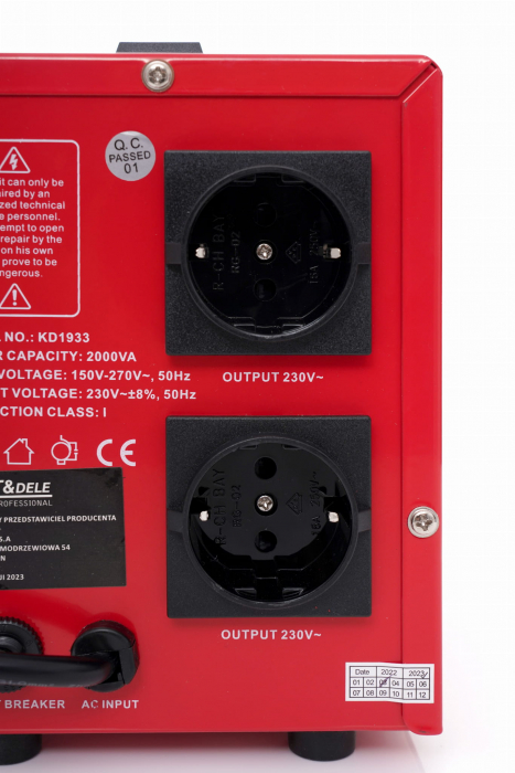 Stabilizator automat de tensiune AVR curent retea 220 230V 2000VA (KD1933) [5]
