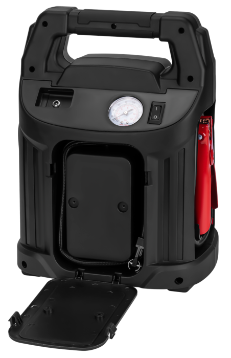 Starter auto multifunctional 1500A compresor aer, baterie portabila externa USB lanterna LED 12V (KD5347) [8]