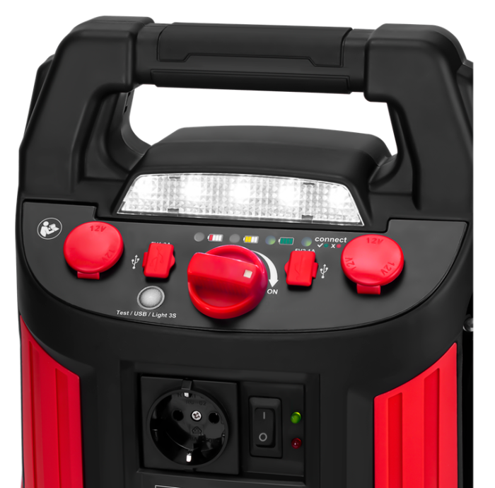 Starter auto multifunctional 1500A compresor aer, baterie portabila externa USB lanterna LED 12V (KD5347) [10]