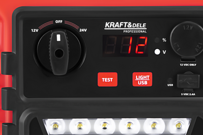 Starter auto multifunctional 3400 1400A12 24V baterie portabila externa USB lanterna LED (KD5345) [7]