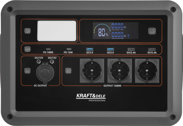 Stație de alimentare portabilă 1152Wh / 25.6V (KD5532) [8]