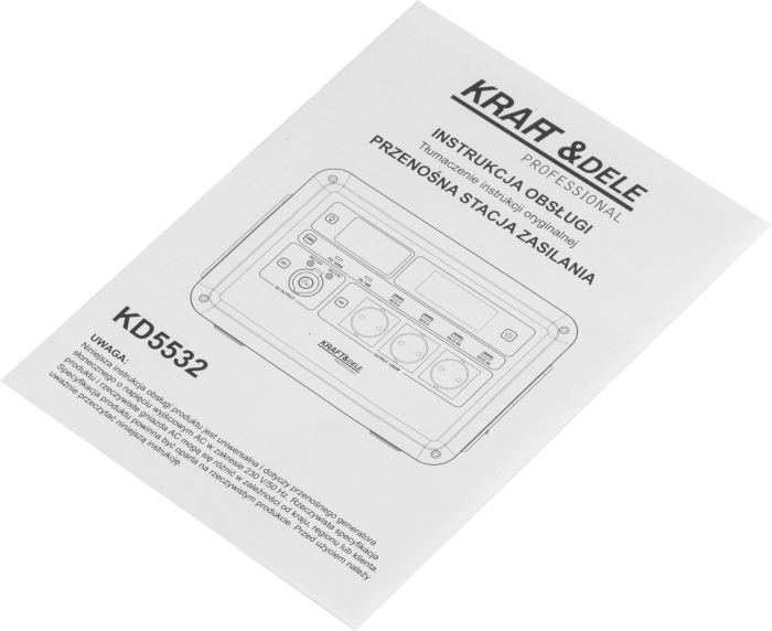 Stație de alimentare portabilă 1152Wh / 25.6V (KD5532) [5]