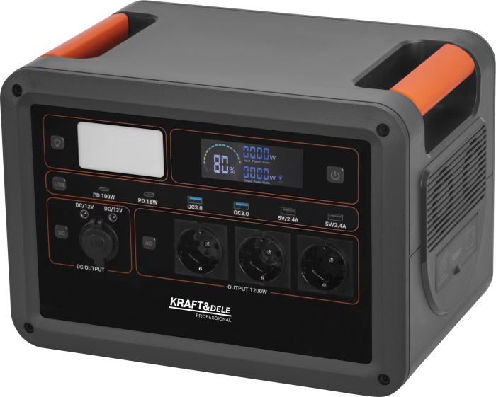 Stație de alimentare portabilă 1152Wh / 25.6V (KD5532) [9]