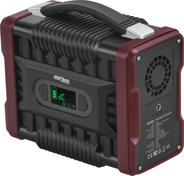 Statie de alimentare portabila 222Wh 11.1V 200W cu prize AC USB si incarcare solara (KD5530) [5]