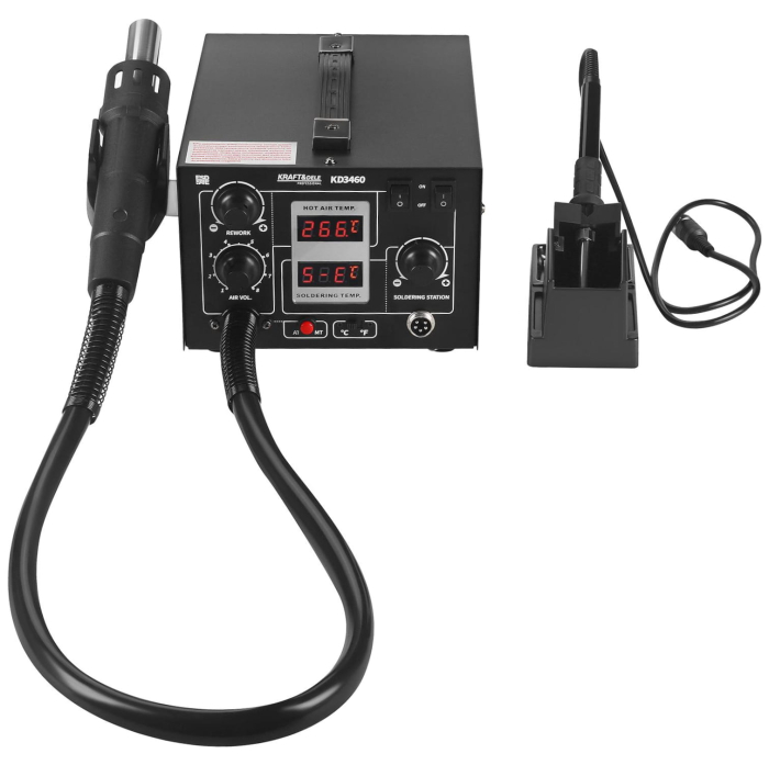 Statie de lipit sudura plastic aer cald rece 2 in 1 letcon 148 × 99 × 134 mm afisaj  LCD (KD3460) [6]