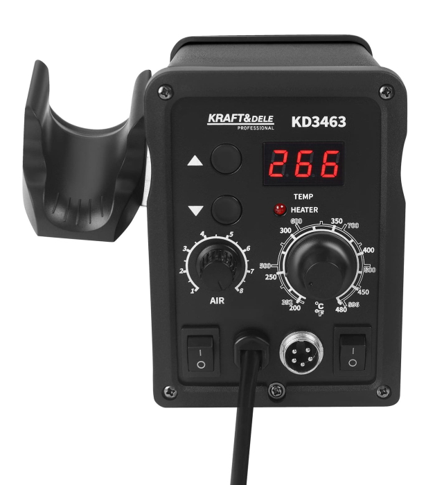 Statie de lipit sudura plastic aer cald rece 2 in 1 letcon 148 × 99 × 134 mm afisaj  LCD (KD3463) [4]