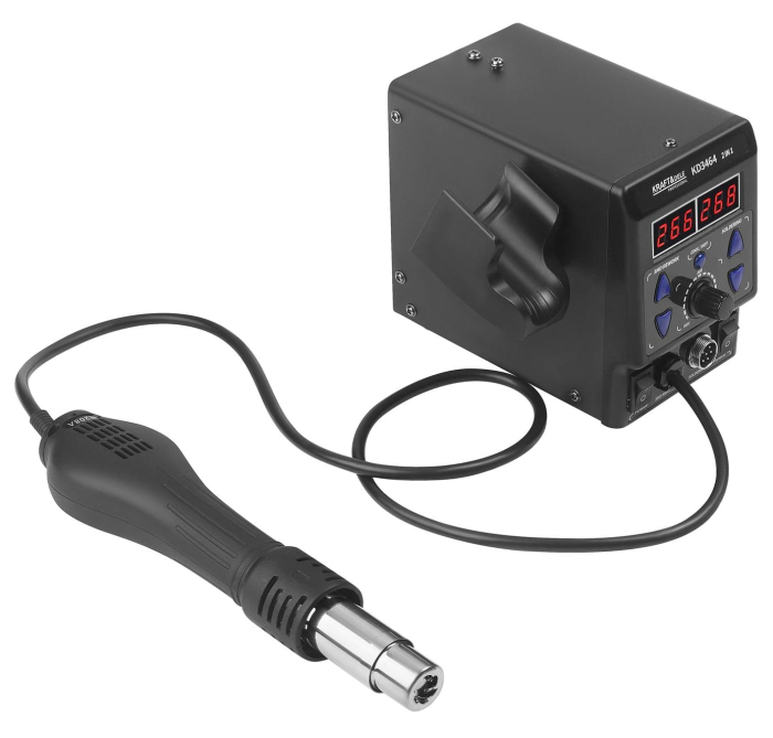 Statie de lipit sudura plastic aer cald rece 2 in 1 letcon + accesorii 148 × 99 × 134 mm afisaj LCD (KD3464) [5]