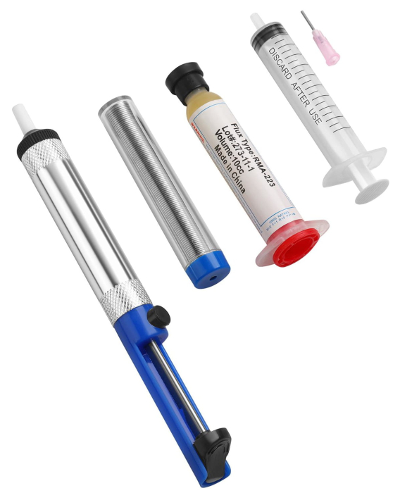 Statie de lipit sudura plastic aer cald rece 2 in 1 letcon + accesorii 148 × 99 × 134 mm afisaj LCD (KD3464) [16]